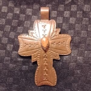 Navajo(Dine) Handcrafted Cross Pendant